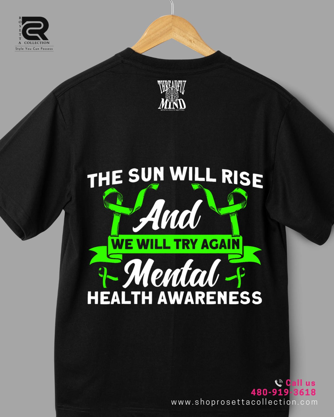 Try Again – Mental Health Awareness Tee (Black)